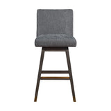 30" Solid Wood Swivel Bar Height Bar Chair - Homeroots - Flyclothing LLC