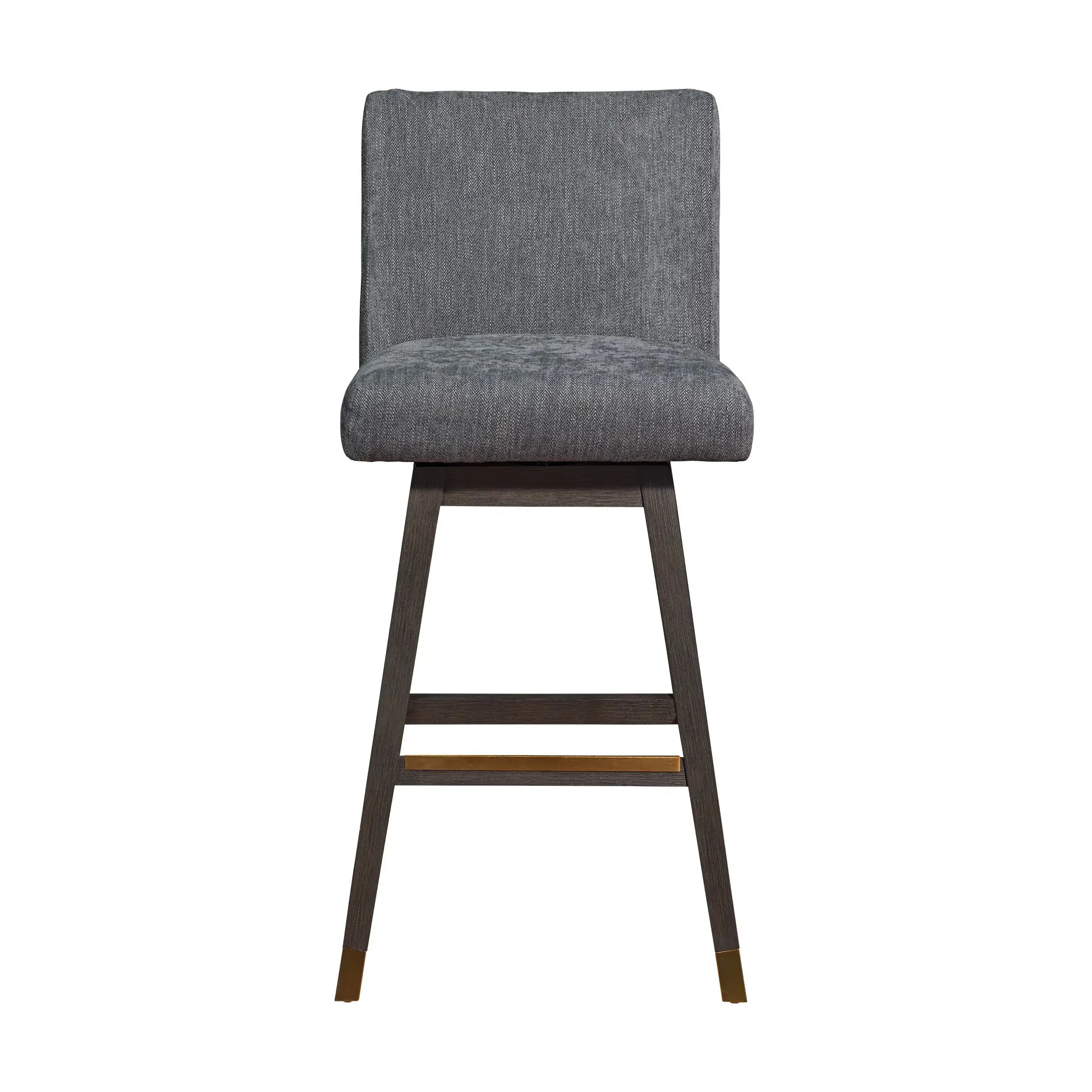 30" Solid Wood Swivel Bar Height Bar Chair - Homeroots - Flyclothing LLC