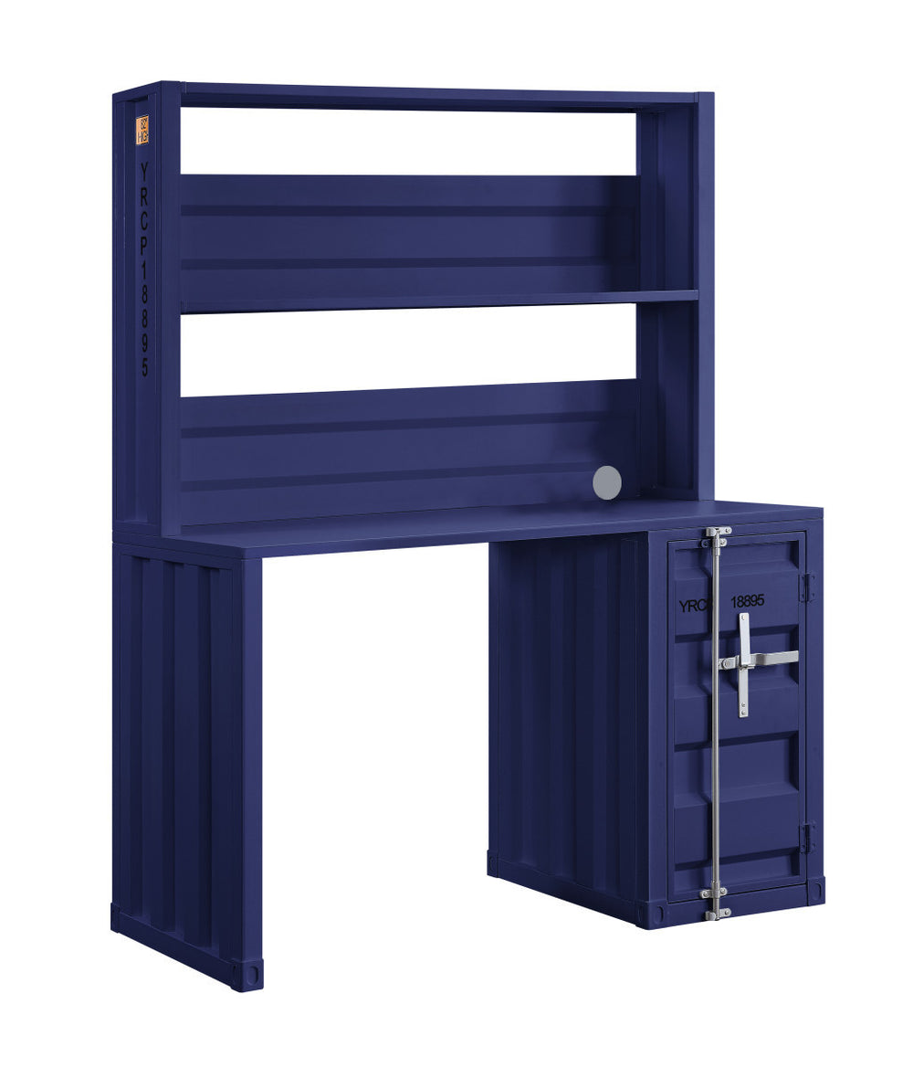 47" Blue Iron Writing Desk - Homeroots - Flyclothing LLC