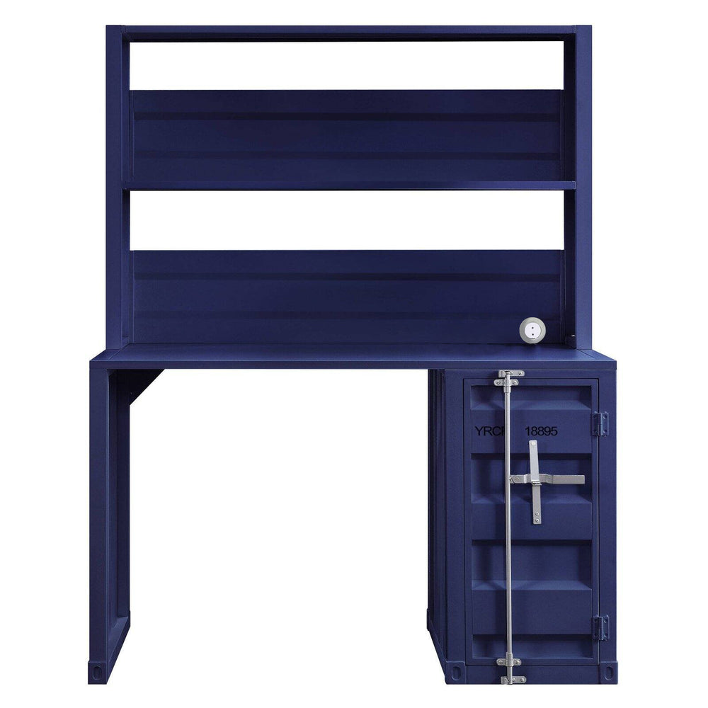 47" Blue Iron Writing Desk - Homeroots - Flyclothing LLC