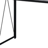 35" Antiqued White and Black Writing Desk - Homeroots - Flyclothing LLC