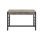 42" Brown and Black Writing Desk With Two Drawers - Homeroots - Flyclothing LLC
