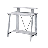 32" Antiqued White Writing Desk - Homeroots - Flyclothing LLC