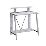 32" Antiqued White Writing Desk - Homeroots - Flyclothing LLC