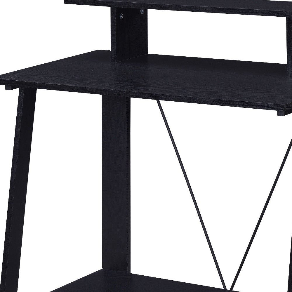 32" Black Writing Desk - Homeroots - Flyclothing LLC