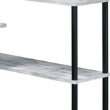 39" Antiqued White L Shape Writing Desk - Homeroots - Flyclothing LLC