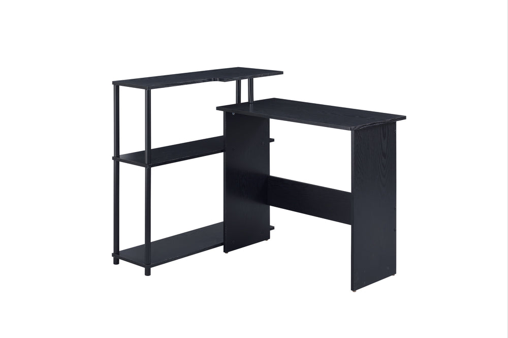 39" Black L Shape Writing Desk - Homeroots - Flyclothing LLC