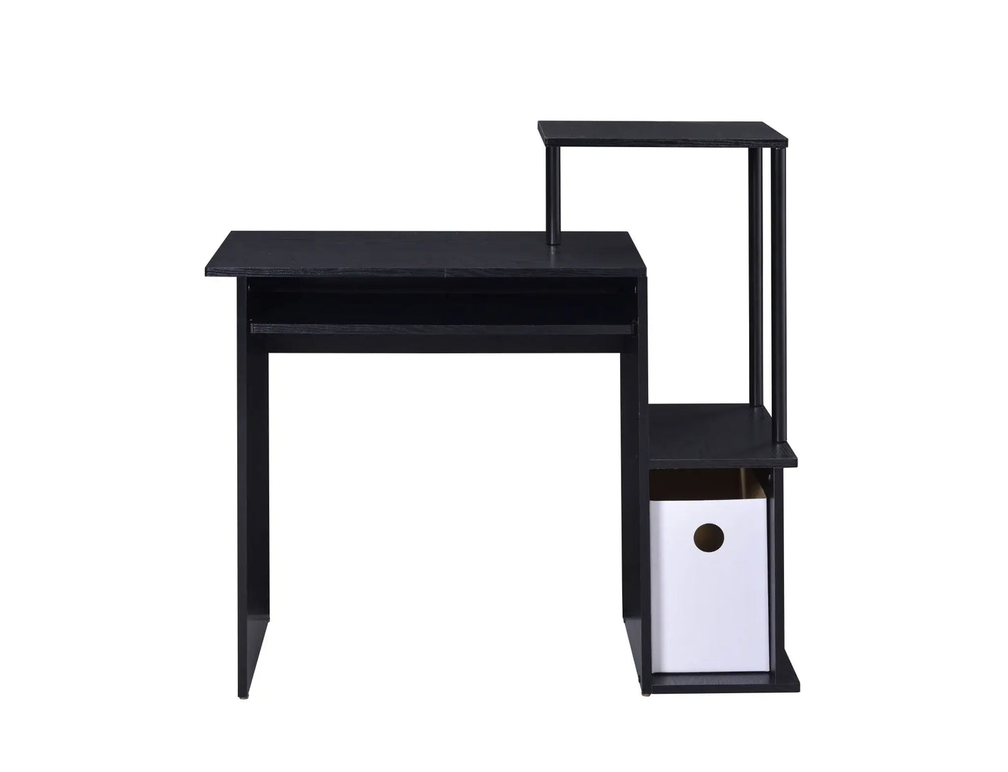 37" Black Computer Desk - Homeroots - Flyclothing LLC