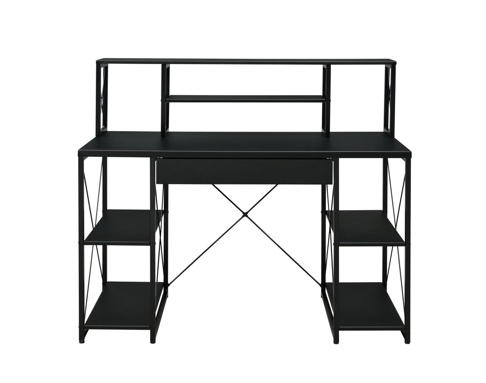 47" Black Computer Desk - Homeroots - Flyclothing LLC