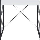 47" White and Black Computer Desk - Homeroots - Flyclothing LLC