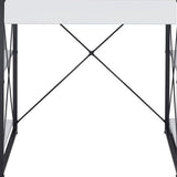 47" White and Black Computer Desk