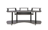 83" Black Music Recording Studio Desk