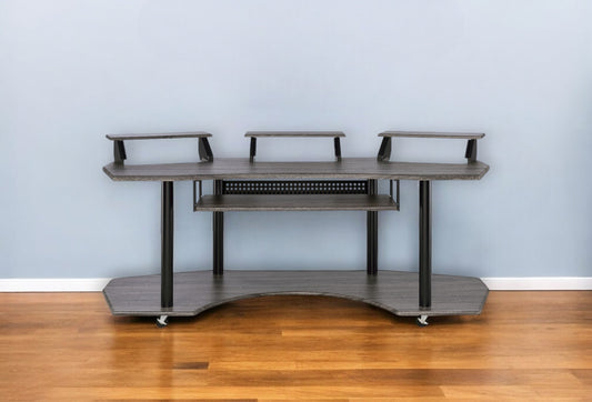 83" Black Music Recording Studio Desk
