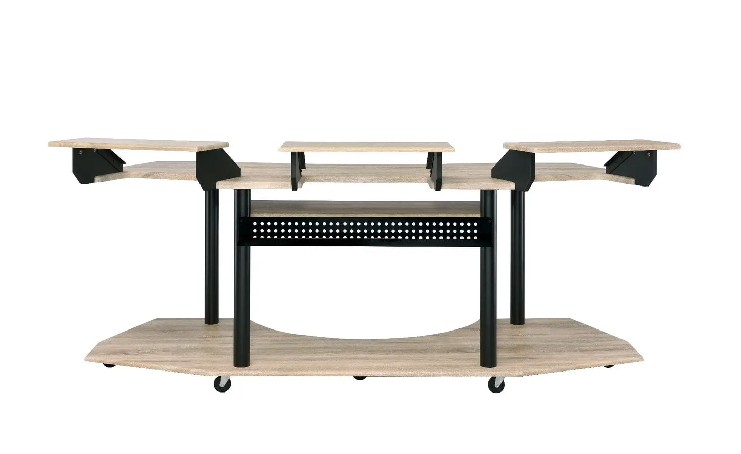 83" Natural and Black Computer Desk - Homeroots - Flyclothing LLC