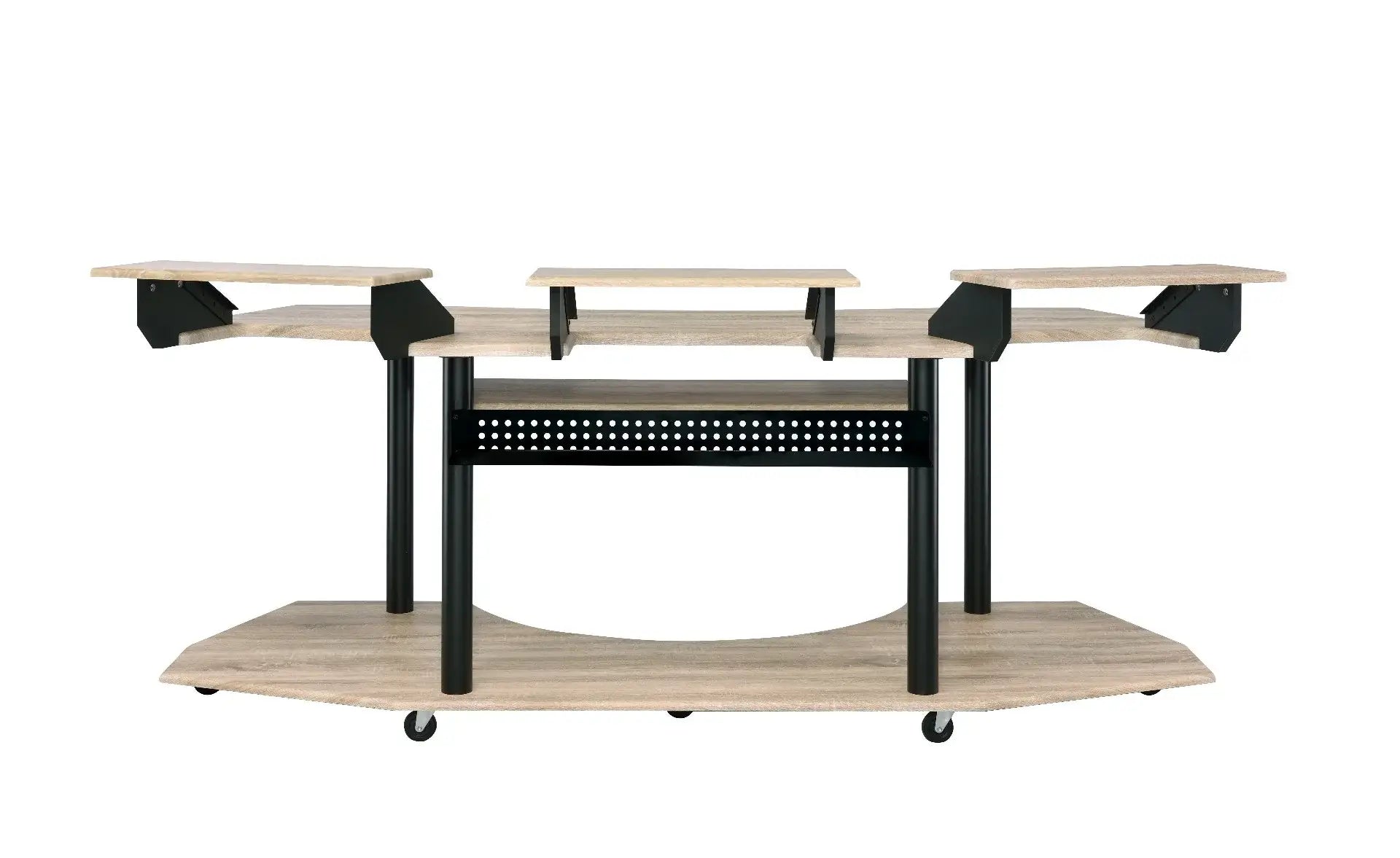 83" Natural and Black Computer Desk - Homeroots - Flyclothing LLC