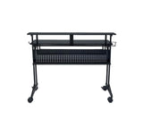 47" Black Computer Desk - Homeroots - Flyclothing LLC