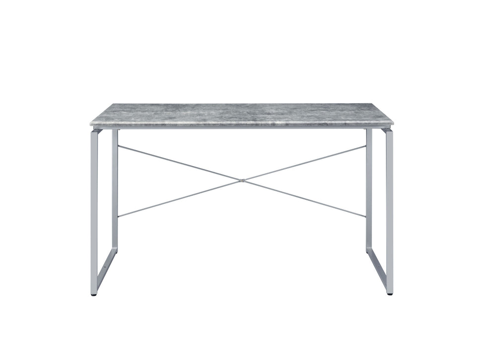 47" Gray and Black Writing Desk - Homeroots - Flyclothing LLC
