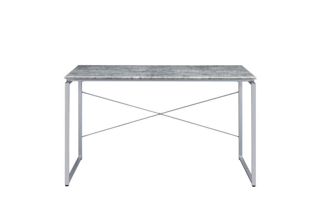 47" Gray and Black Writing Desk - Homeroots - Flyclothing LLC