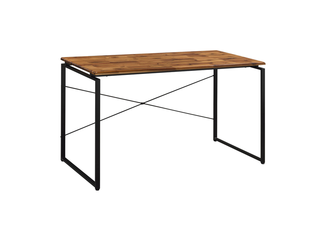 47" Brown and Black Writing Desk - Homeroots - Flyclothing LLC