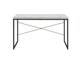 47" Antiqued White and Black Writing Desk - Homeroots - Flyclothing LLC