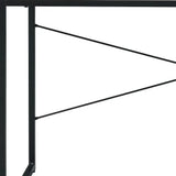 47" Antiqued White and Black Writing Desk - Homeroots - Flyclothing LLC