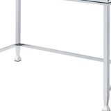 42" Clear and Silver Mirrored Writing Desk - Homeroots - Flyclothing LLC