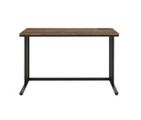 47" Brown and Black Writing Desk - Homeroots - Flyclothing LLC