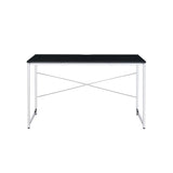 47" Black and Silver Writing Desk - Homeroots - Flyclothing LLC