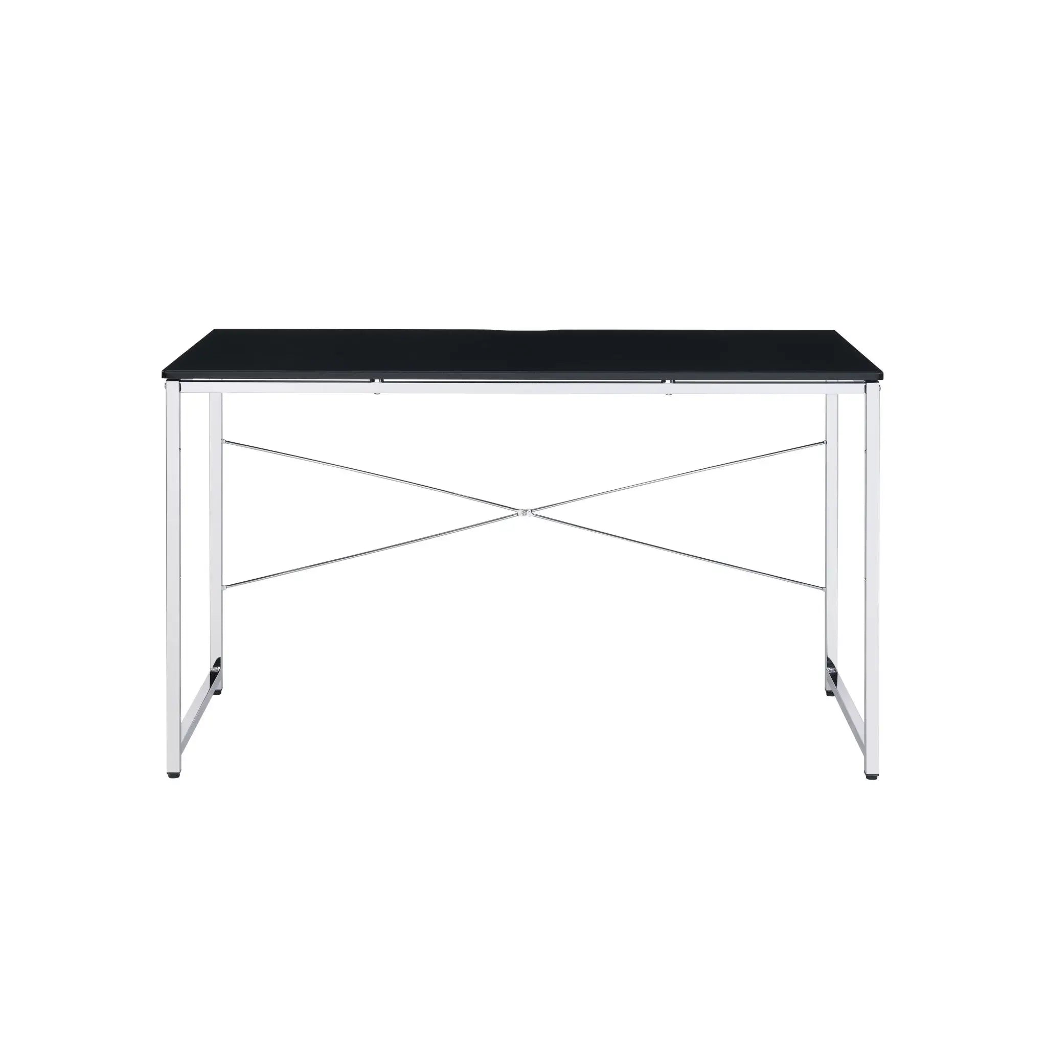 47" Black and Silver Writing Desk - Homeroots - Flyclothing LLC