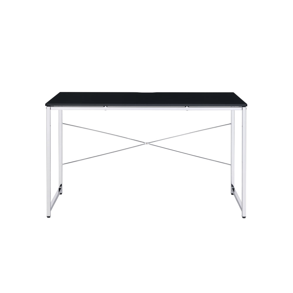 47" Black and Silver Writing Desk - Homeroots - Flyclothing LLC