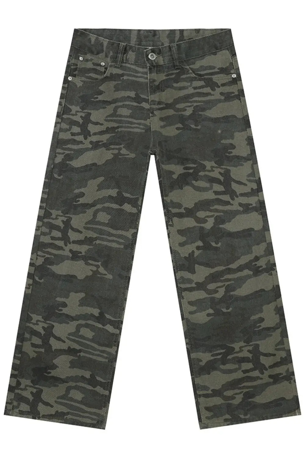 Camouflage Jeans with Pockets - Trendsi - Flyclothing LLC