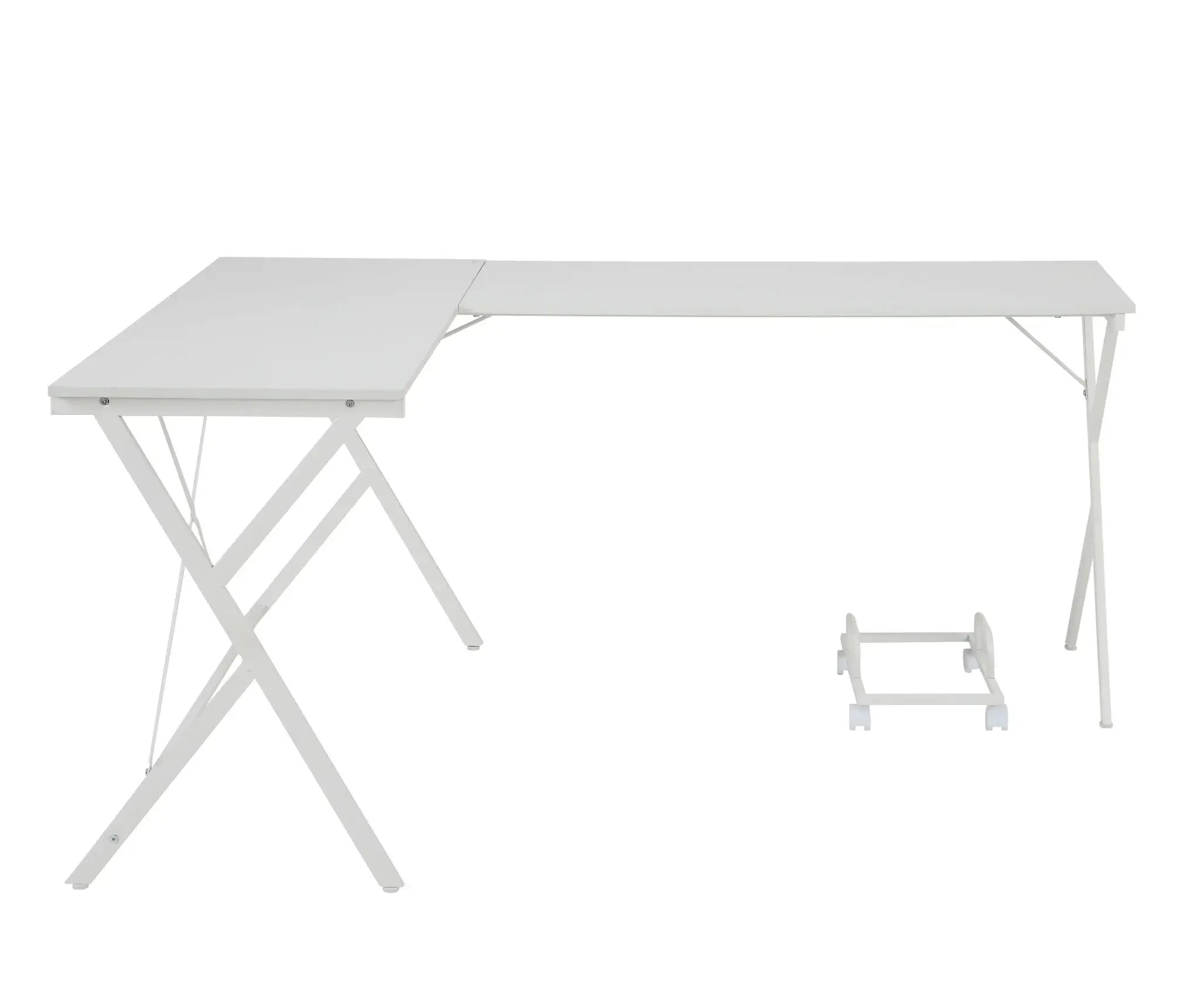 62" White L Shape Computer Desk - Homeroots - Flyclothing LLC