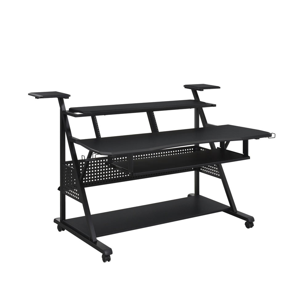 67" Black Computer Desk - Homeroots - Flyclothing LLC