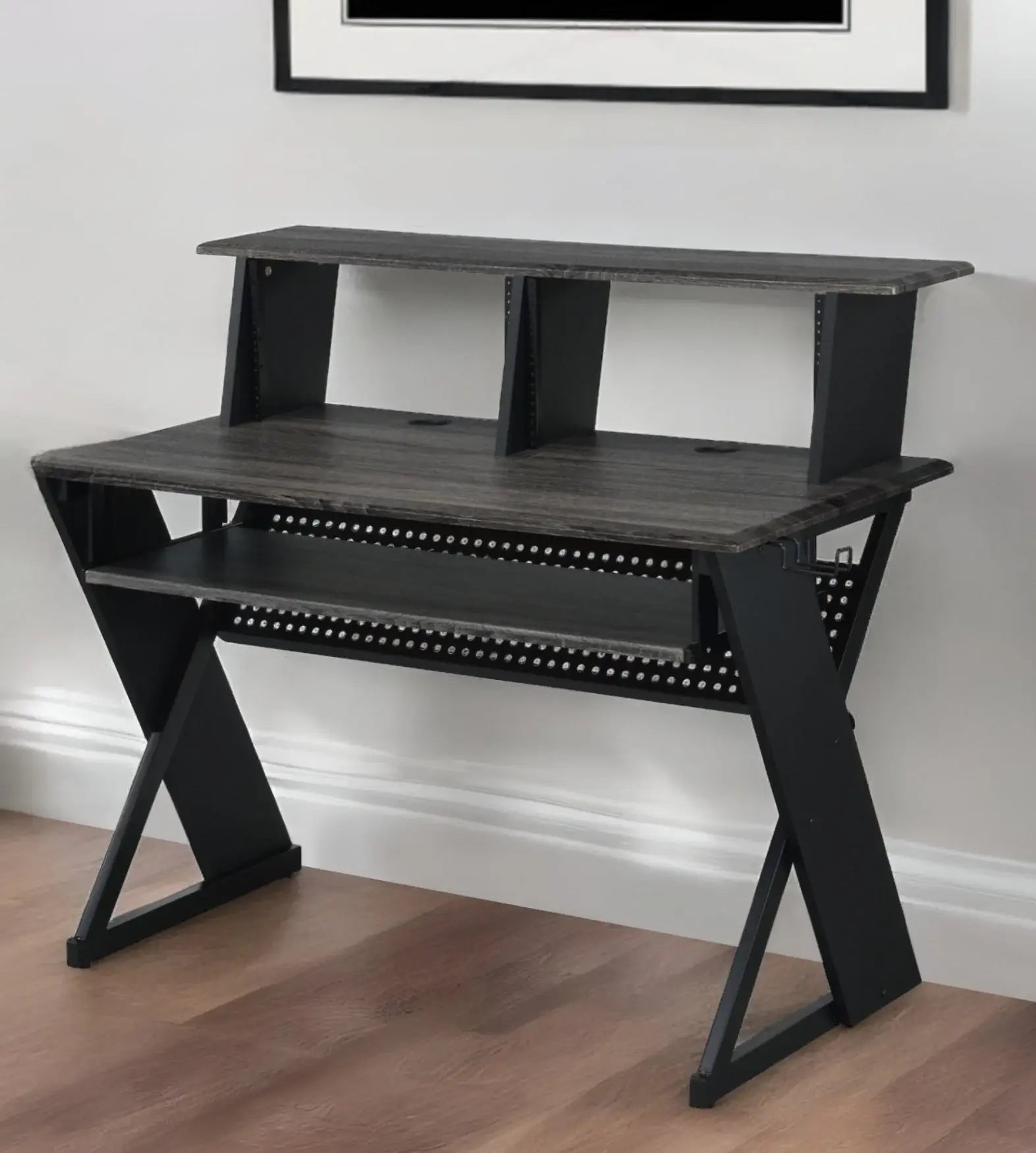 47" Black Computer Desk - Homeroots - Flyclothing LLC