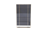 33" Black Gold Manufactured Wood + Solid Wood Stainless Steel Five Drawer Chest - Homeroots - Flyclothing LLC