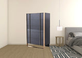 33" Black Gold Manufactured Wood + Solid Wood Stainless Steel Five Drawer Chest - Homeroots - Flyclothing LLC