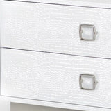 19" White Two Drawer Nightstand - Homeroots - Flyclothing LLC