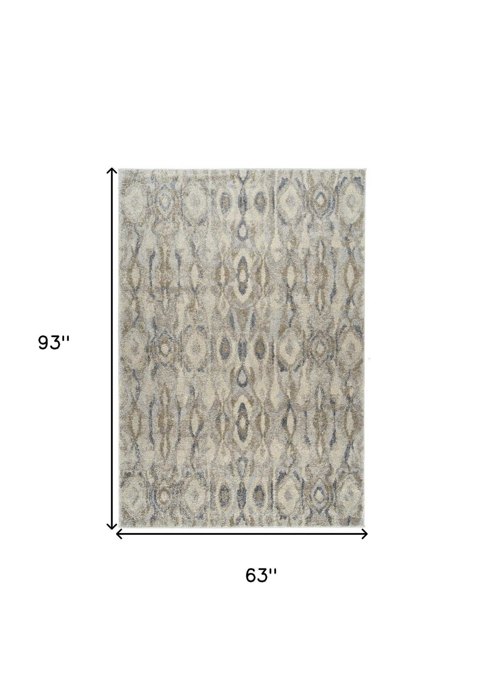 5' X 8' Grey Moroccan Area Rug - Homeroots - Flyclothing LLC