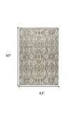 5' X 8' Grey Moroccan Area Rug - Homeroots - Flyclothing LLC