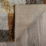 3' X 5' Grey And Brown Geometric Area Rug - Homeroots - Flyclothing LLC