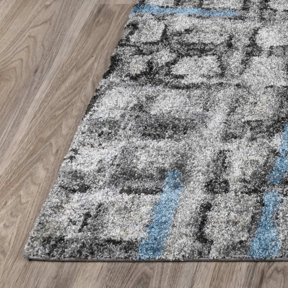 3' X 5' Grey Geometric Area Rug - Homeroots - Flyclothing LLC