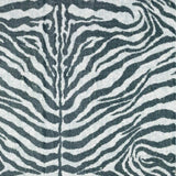 2' X 3' Grey Zebra Print Shag Handmade Non Skid Area Rug - Homeroots - Flyclothing LLC