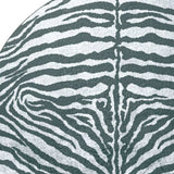 8' X 8' Grey Round Zebra Print Shag Handmade Non Skid Area Rug - Homeroots - Flyclothing LLC