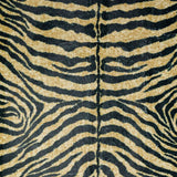 3' X 8' Black and Gold Animal Print Shag Handmade Non Skid Runner Rug - Homeroots - Flyclothing LLC