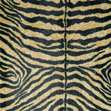 5' X 8' Black and Gold Animal Print Shag Handmade Non Skid Area Rug - Homeroots - Flyclothing LLC