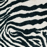 5' X 8' Black and White Zebra Print Shag Handmade Non Skid Area Rug - Homeroots - Flyclothing LLC