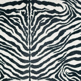 8' X 10' Black and White Zebra Print Shag Handmade Non Skid Area Rug - Homeroots - Flyclothing LLC