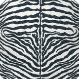 8' X 8' Black and White Zebra Print Round Shag Handmade Non Skid Area Rug - Homeroots - Flyclothing LLC