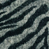 2' X 8' Black and Gray Zebra Print Shag Handmade Non Skid Runner Rug - Homeroots - Flyclothing LLC
