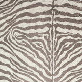 2' X 3' Mocha and Cream Zebra Print Shag Handmade Non Skid Area Rug - Homeroots - Flyclothing LLC